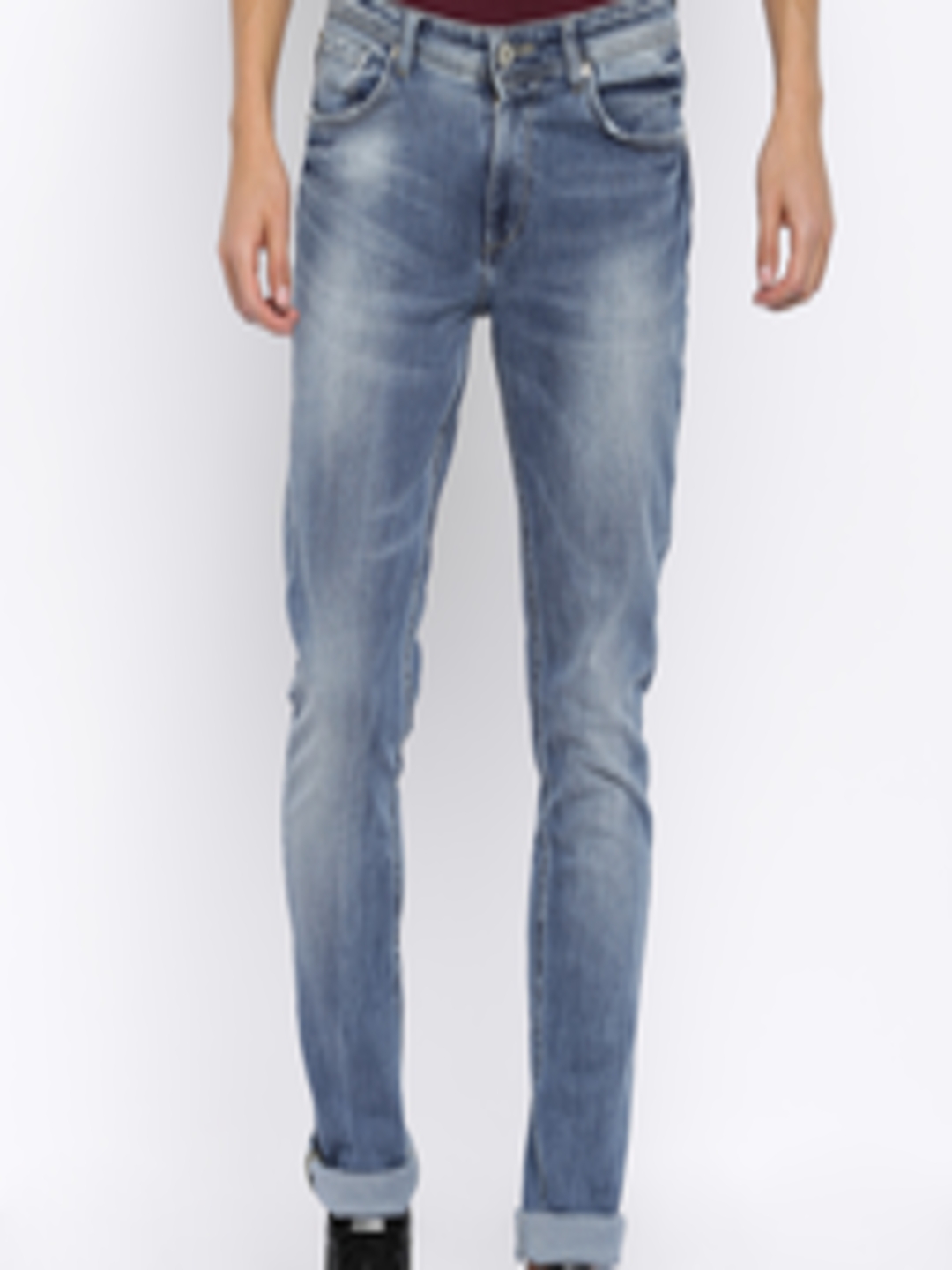 Buy SPYKAR Men Blue Skinny Fit Low Rise Clean Look Jeans - Jeans for ...