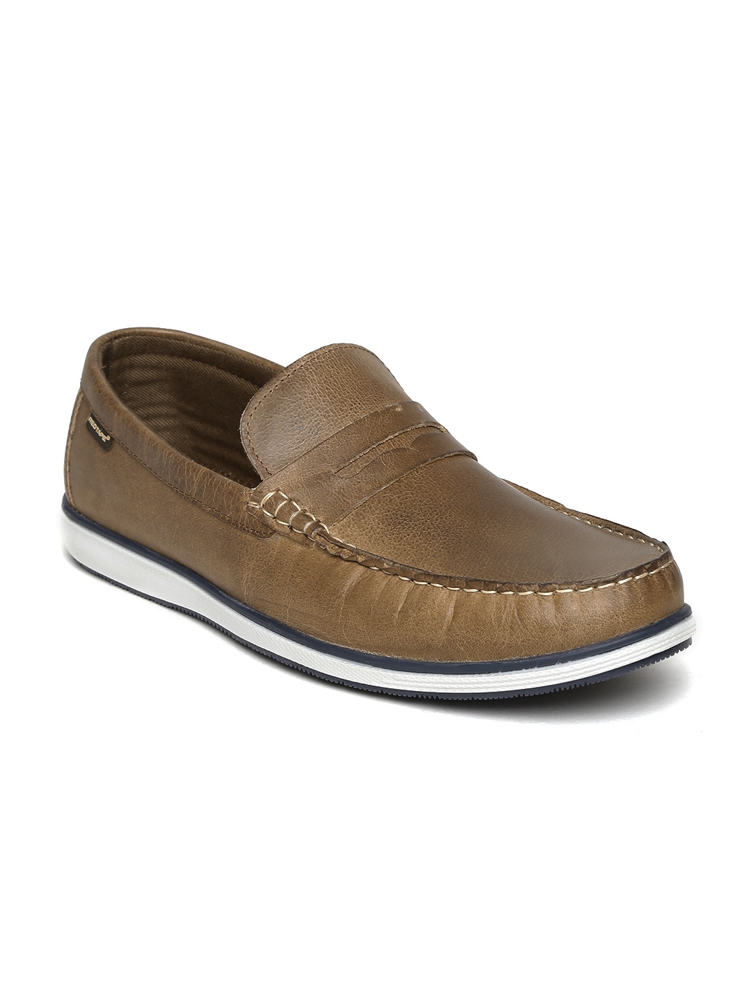 red tape dark brown casual loafers