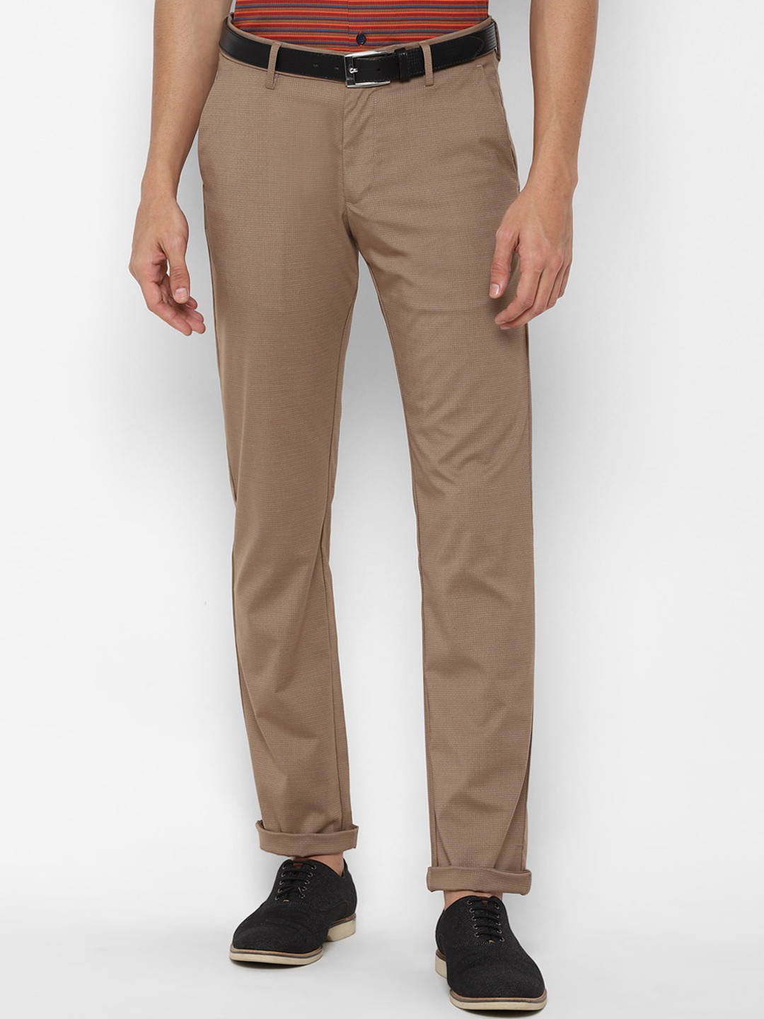 Buy Allen Solly Men Brown Slim Fit Trousers Trousers for Men 16672068 Myntra