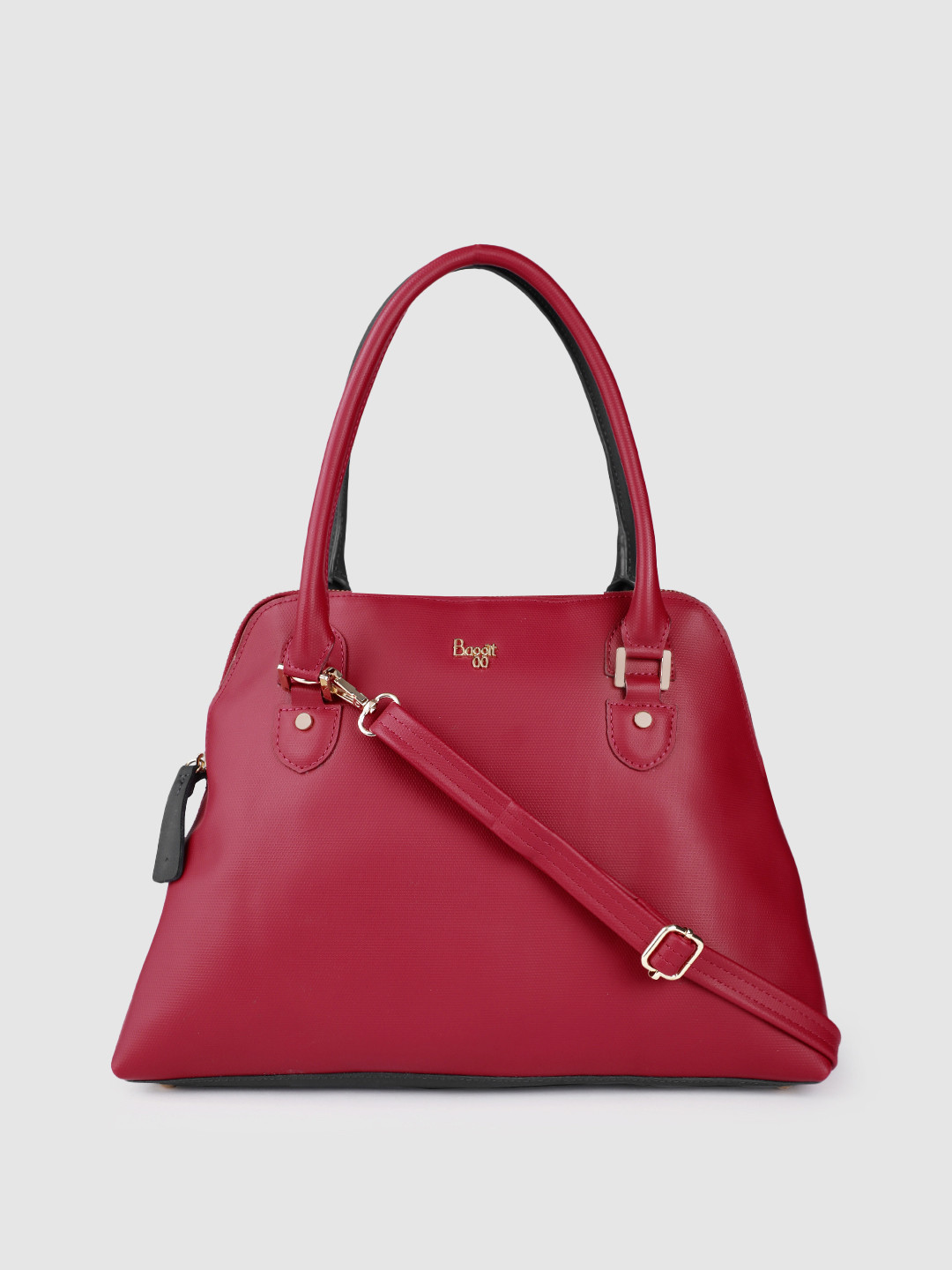 Buy Baggit Magenta Structured Handheld Bag Handbags for Women