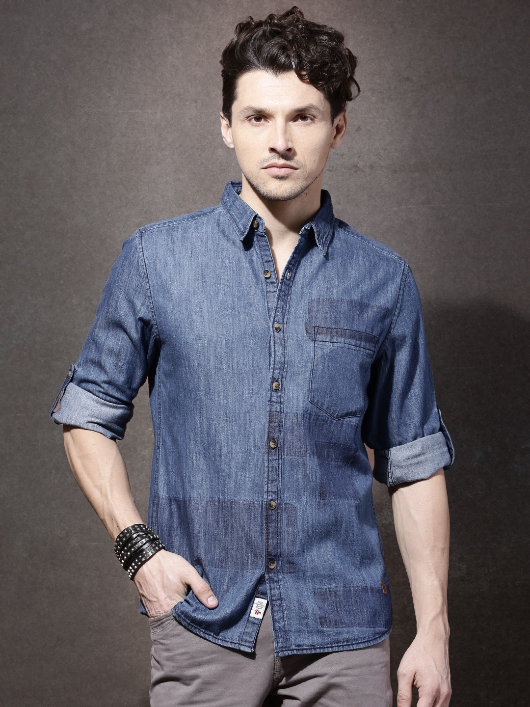 denim shirts myntra