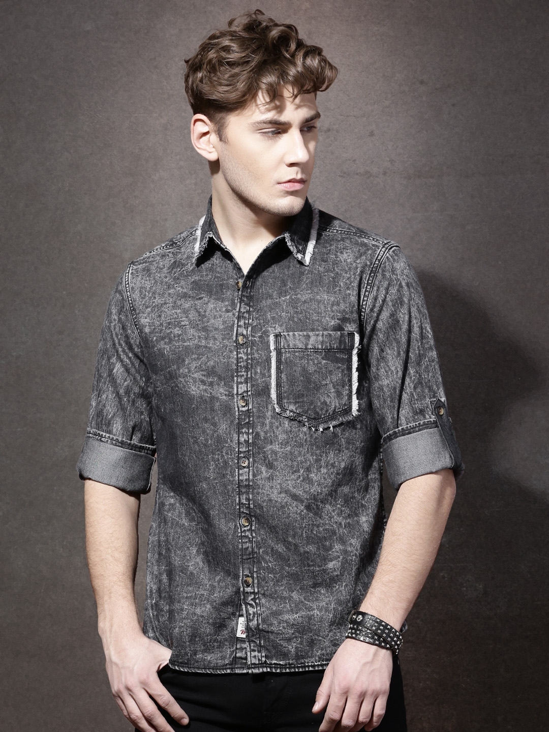 denim shirts myntra