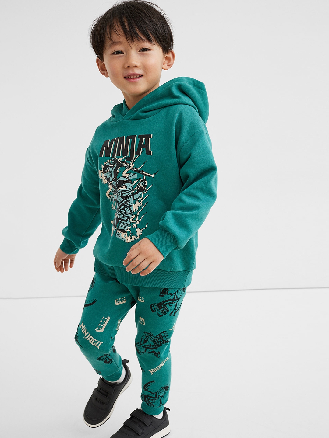 h and m green joggers