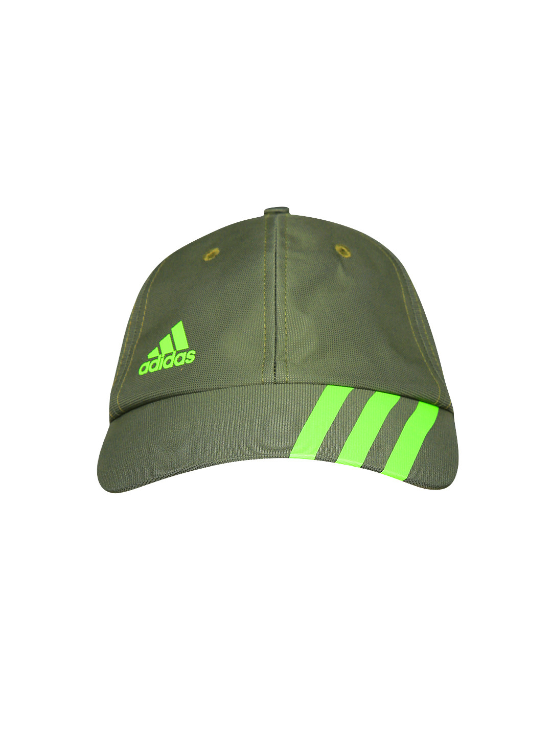 Buy ADIDAS Men Olive Green Climalite 3 Stripes DES I Cap Caps for Men