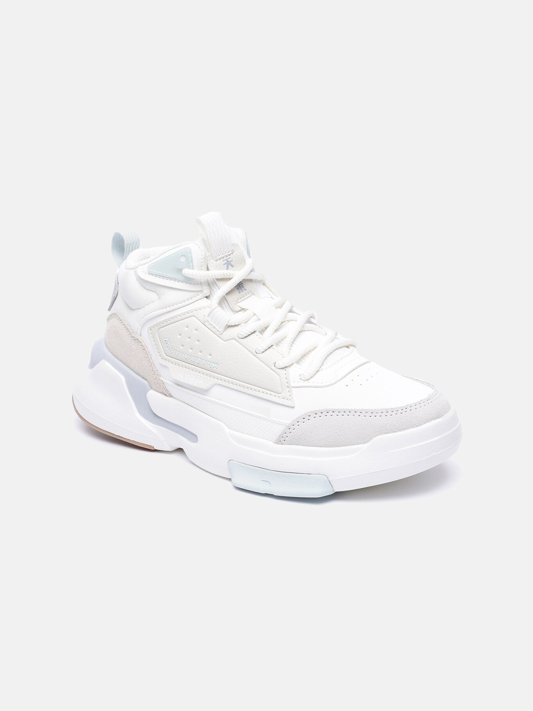 xtep white solid basketball shoes