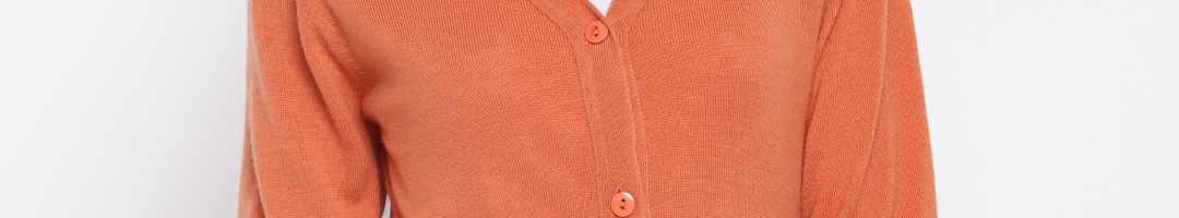 Buy Park Avenue Orange Cardigan - Sweaters for Women 1668979 | Myntra