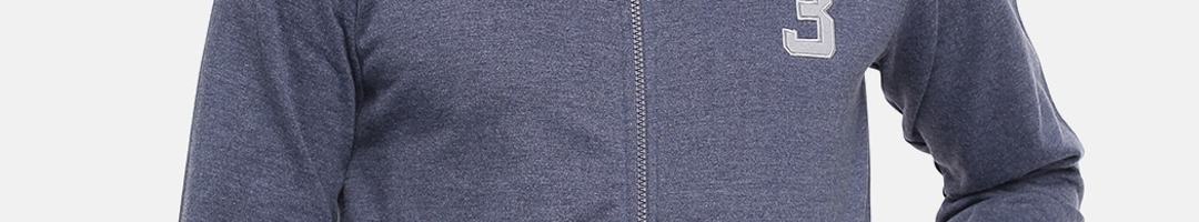 Buy ONN Men Navy Blue & Grey Cotton Bomber Jacket - Jackets for Men ...