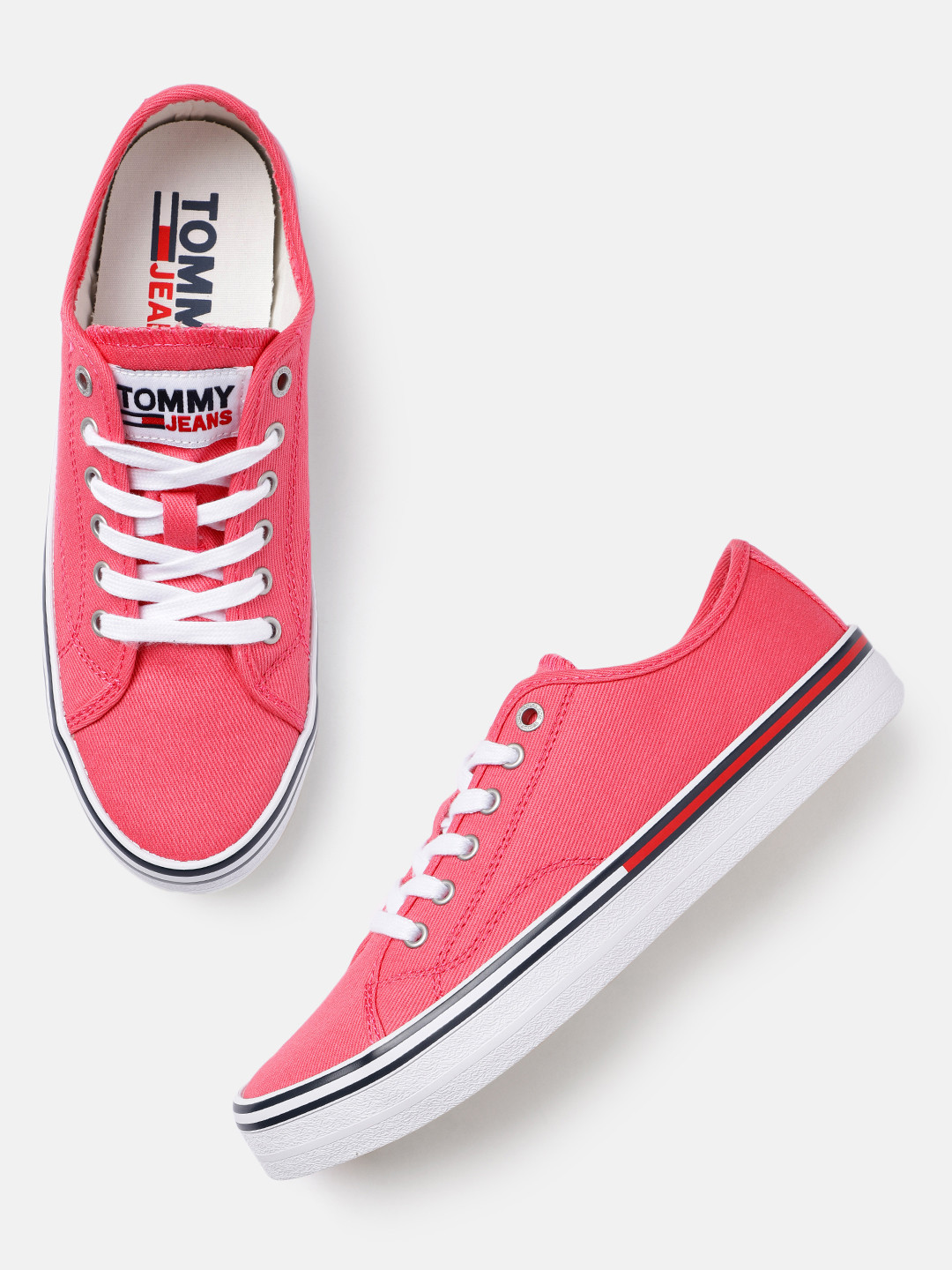 Buy Tommy Hilfiger Women Pink ESSENTIAL Sneakers Casual Shoes for