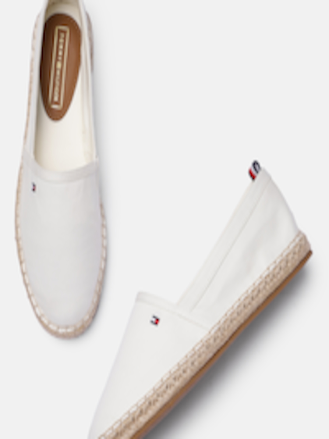 Buy Tommy Hilfiger Women White Solid Espadrilles - Casual Shoes for ...