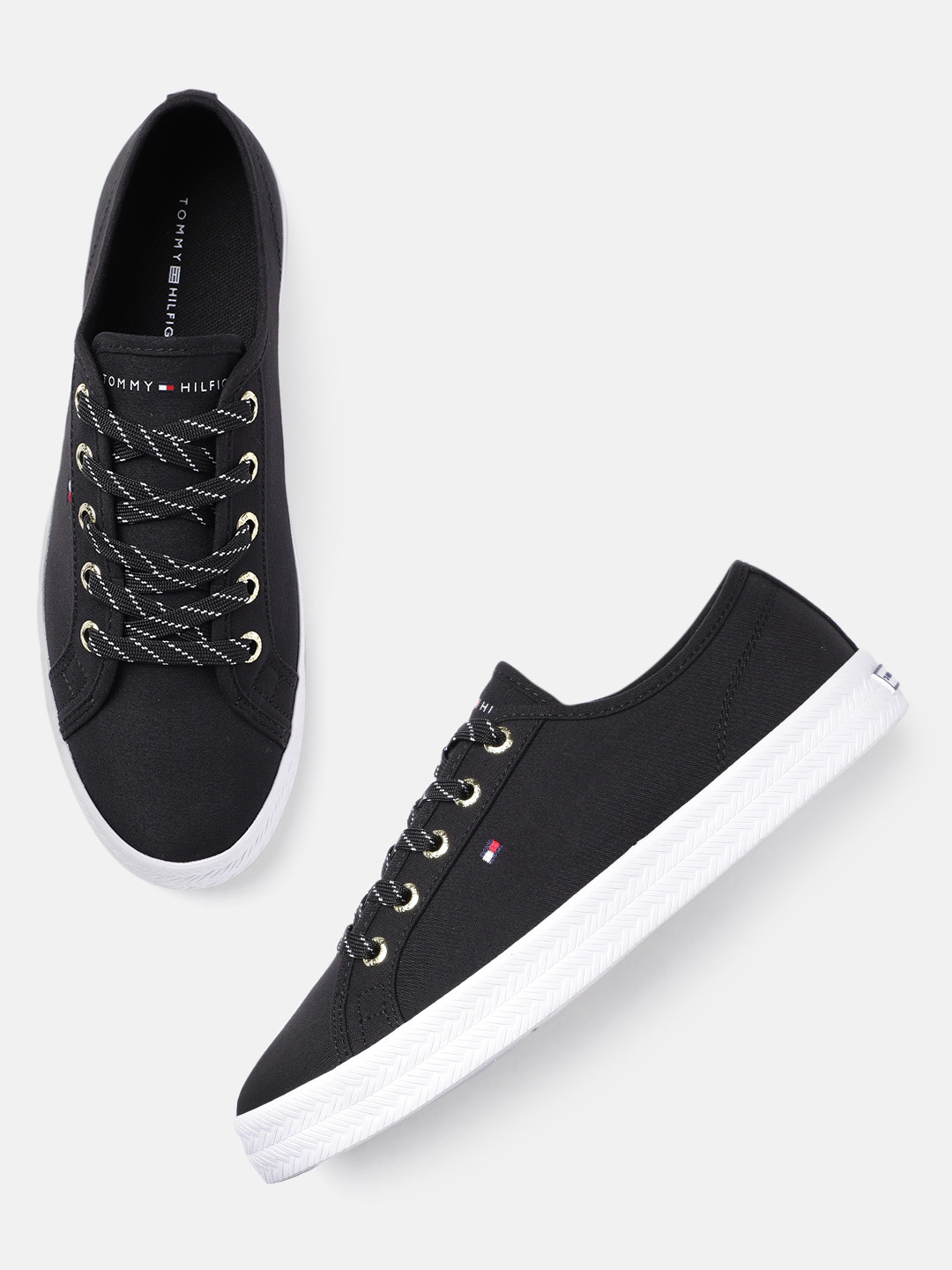 Tommy Hilfiger Black Polyurethane Women's Sneaker main image 0