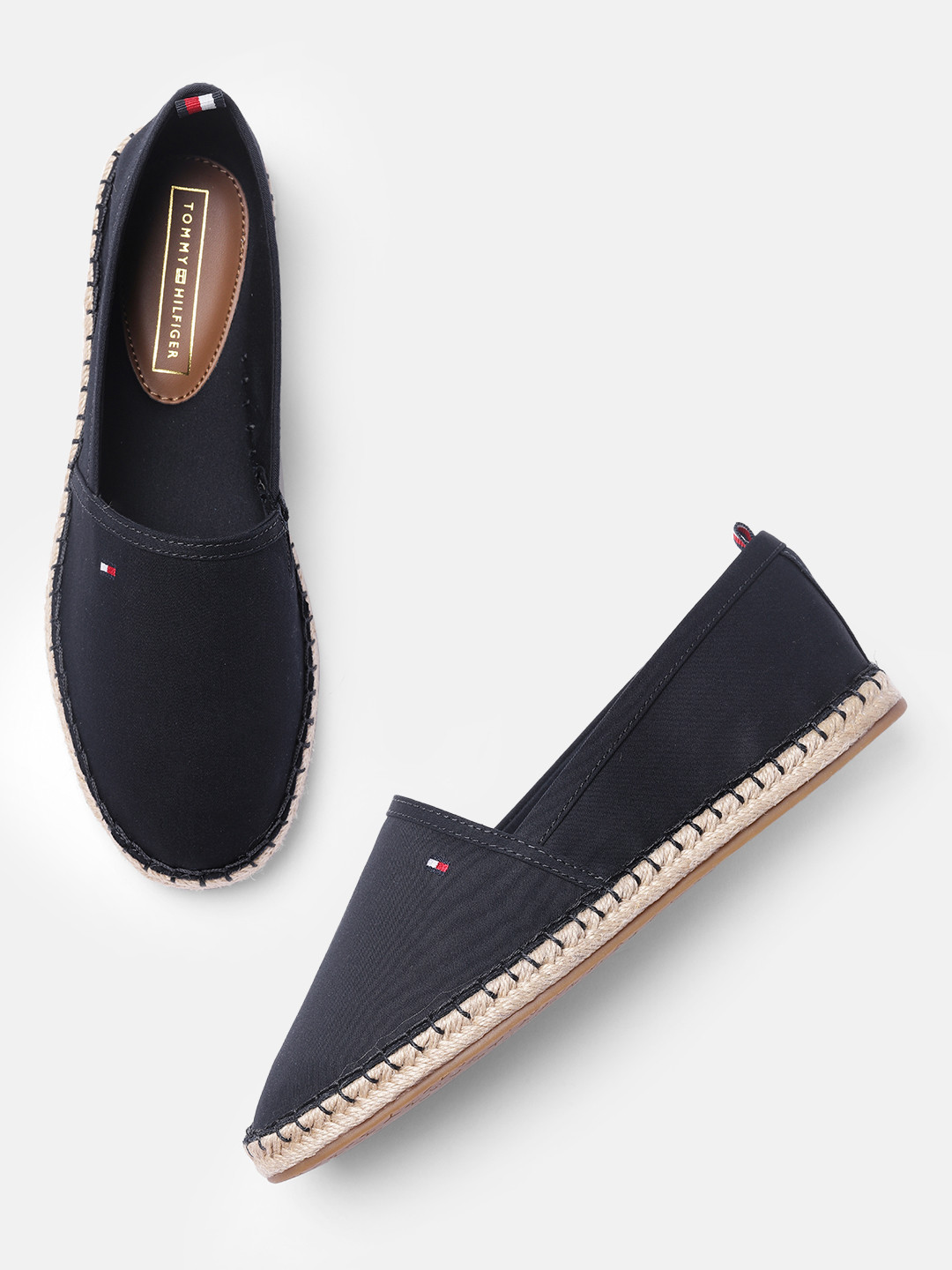 Buy Tommy Hilfiger Women Navy Blue Solid Espadrilles Casual Shoes for