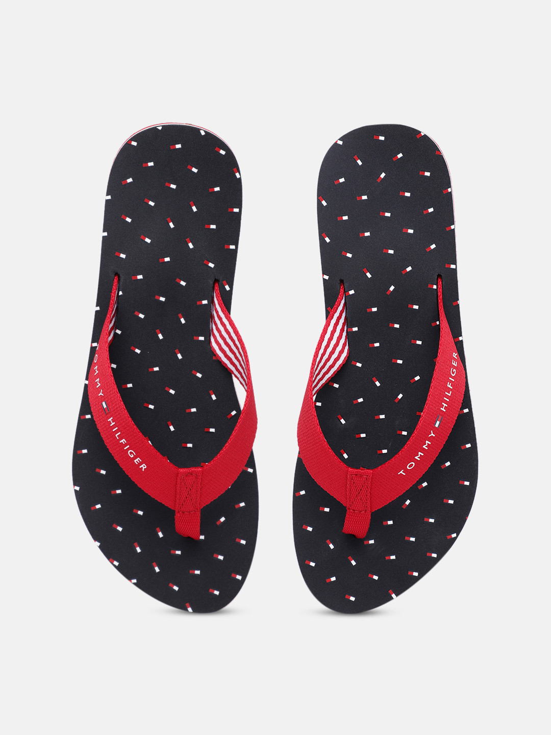 Buy Tommy Hilfiger Women Red Printed Thong Flip Flops Flip Flops for