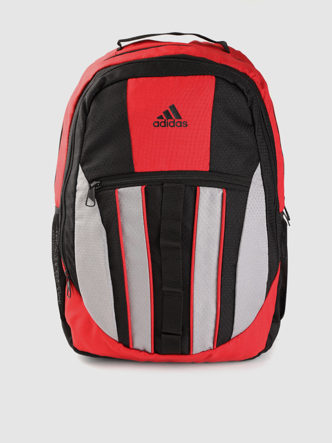Buy ADIDAS Men Red & Grey Colourblocked Laptop Backpack Backpacks for