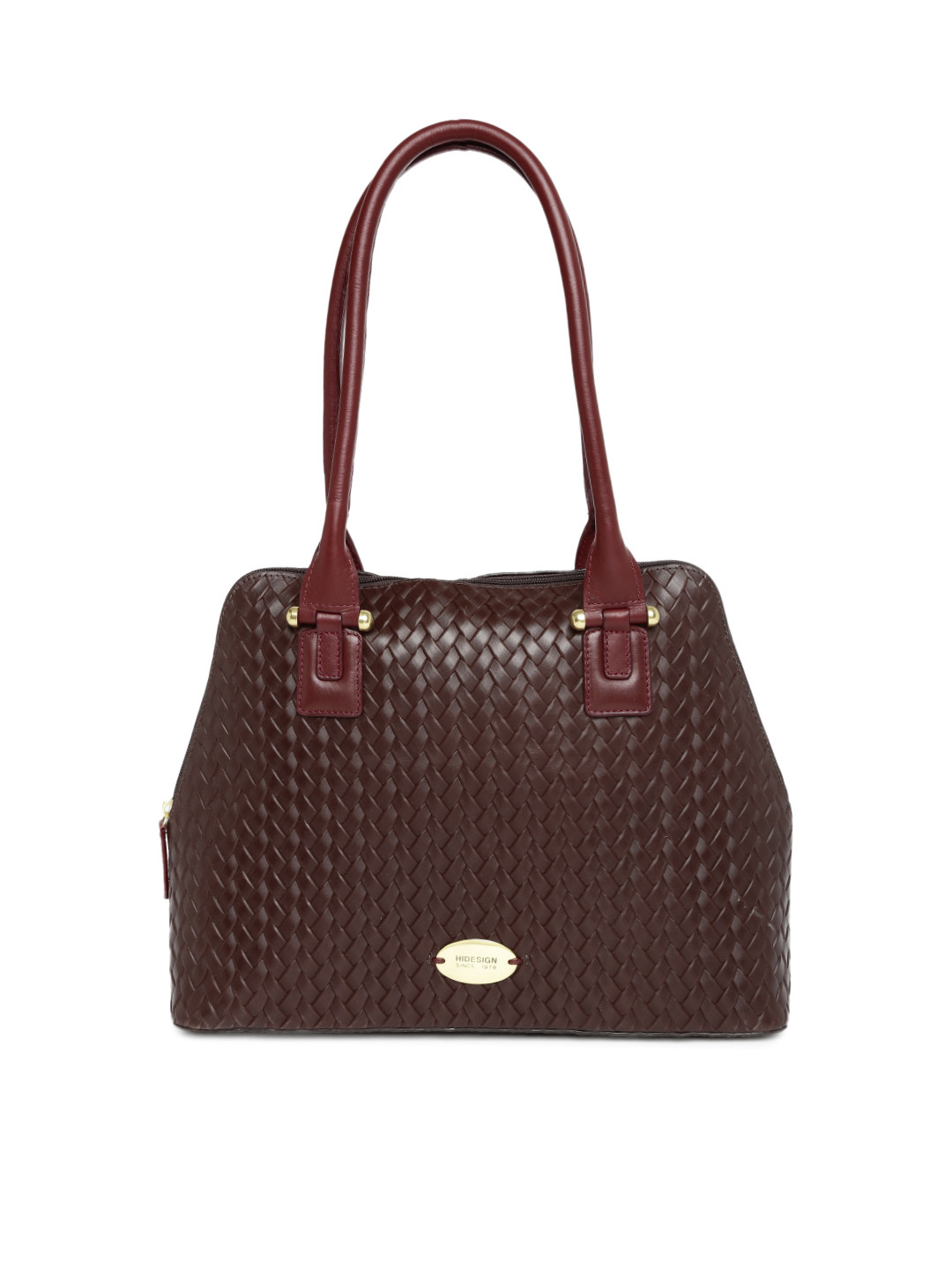 Buy Hidesign Brown Patterned Leather Shoulder Bag Handbags for Women