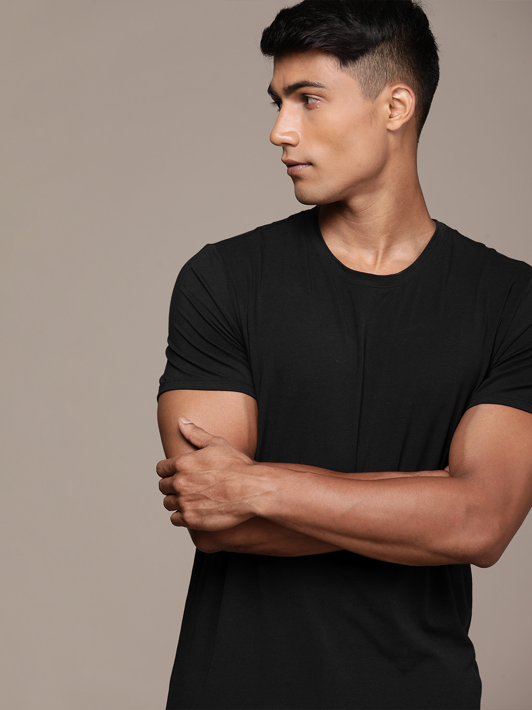 Buy Calvin Klein Underwear Men Black Solid Lounge T Shirt Lounge