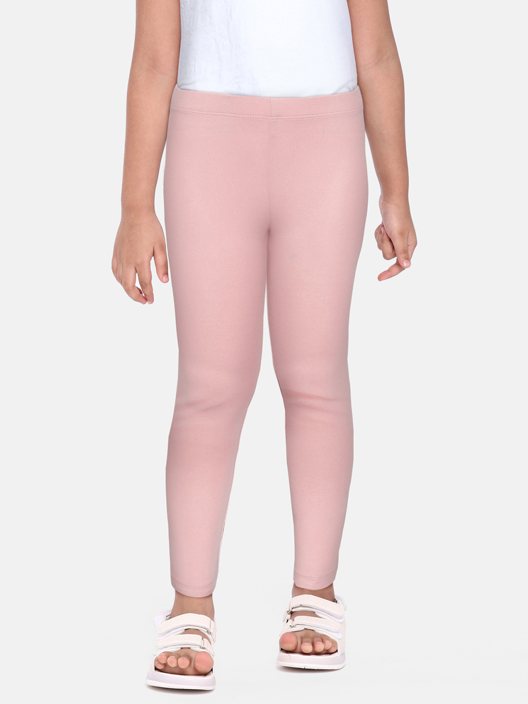 Buy Marks & Spencer Girls Pink Solid Leggings Leggings for Girls