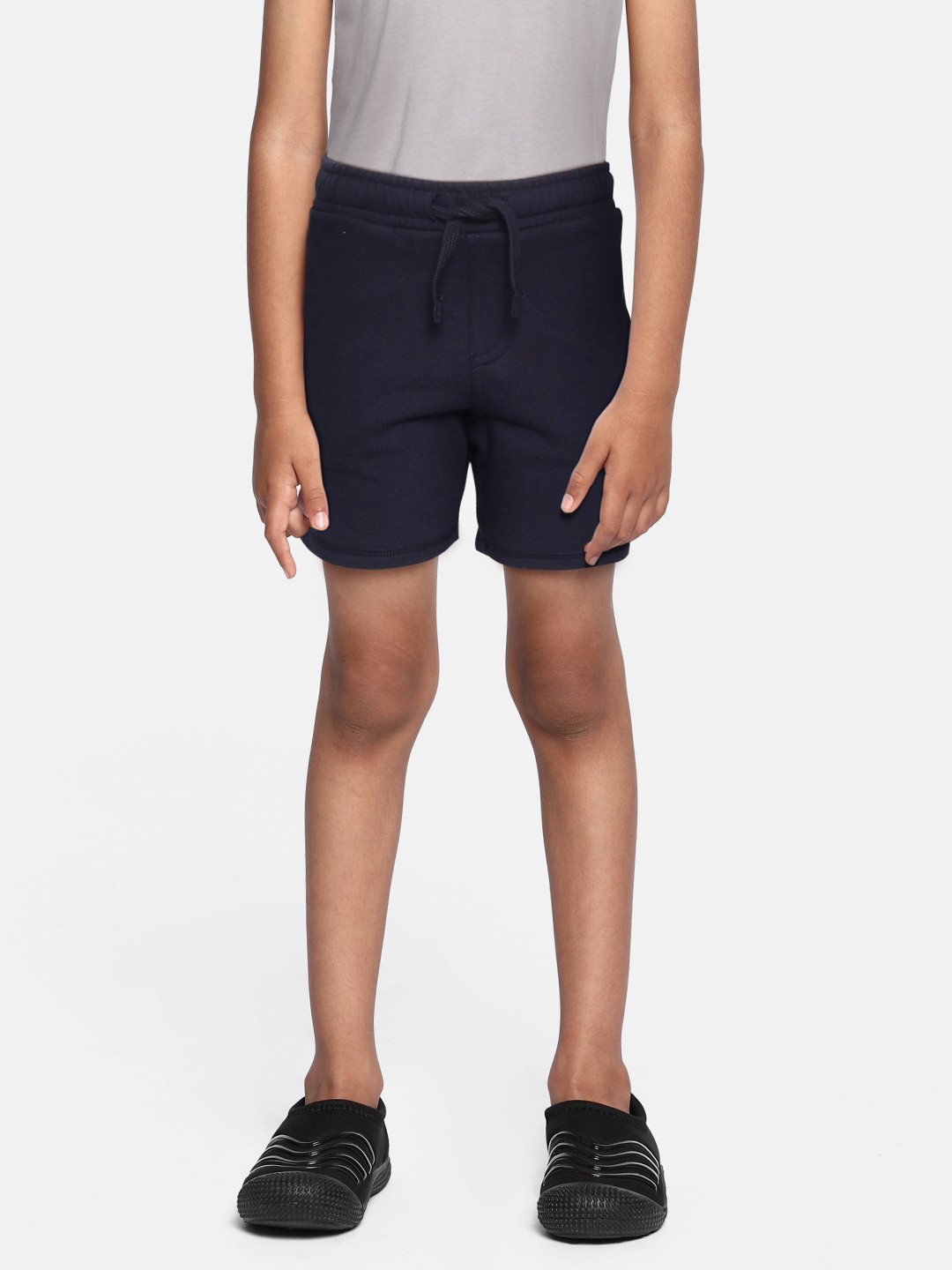Buy Marks & Spencer Boys Navy Blue Solid Regular Fit Shorts Shorts
