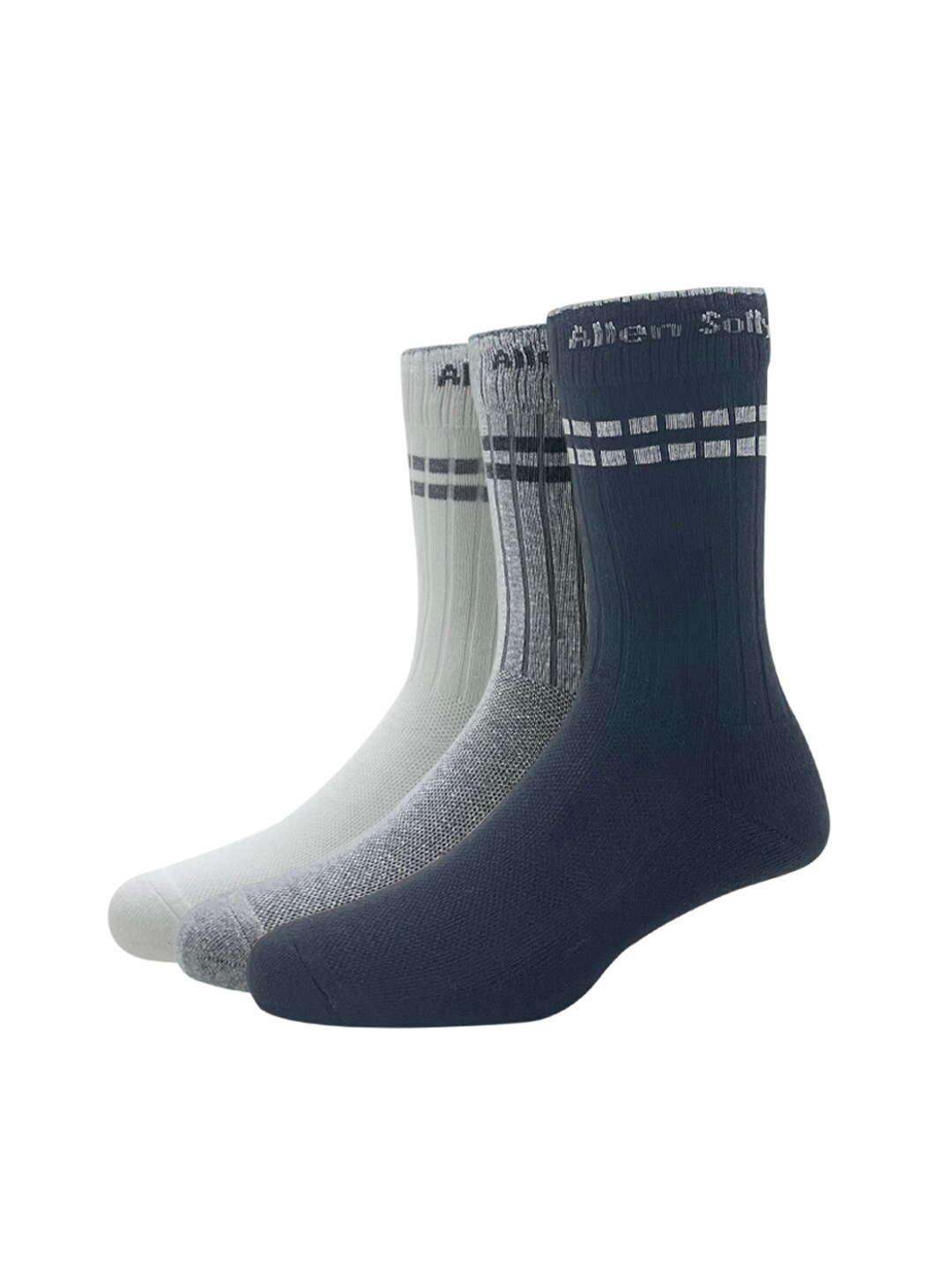 Buy Allen Solly Men Pack Of 3 Patterned Calf Length Socks - Socks for ...