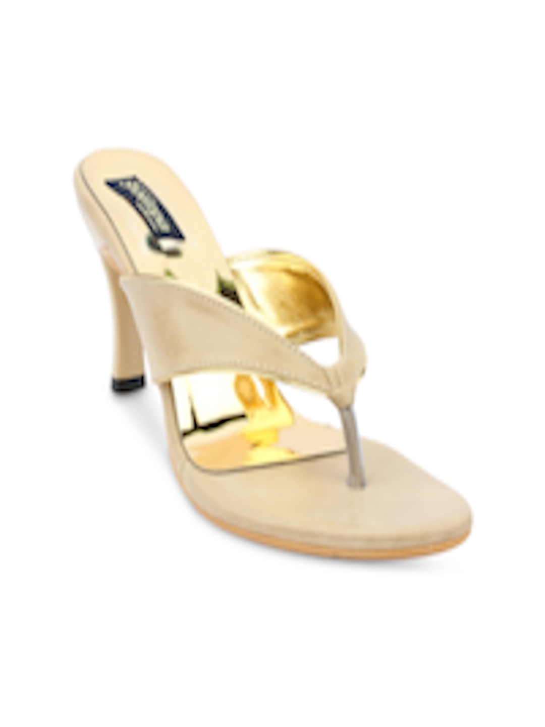 Buy Shoetopia Women Cream Coloured Solid Heels - Heels for Women ...