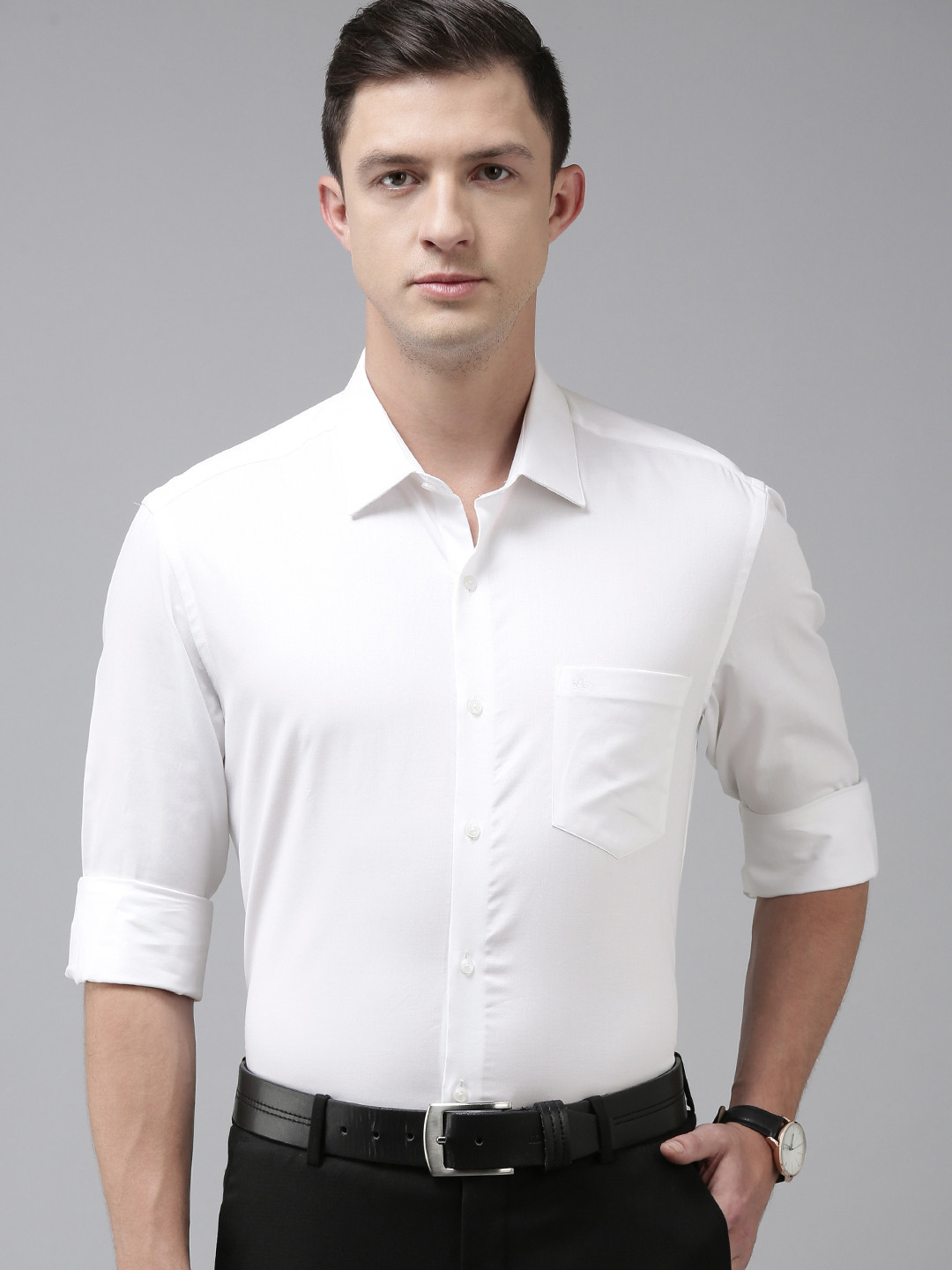 Buy Arrow Men White Original Slim Fit Pure Cotton Formal Shirt Shirts