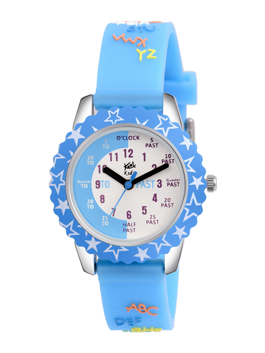 Buy Kool Kidz Kids White Brass Dial & Blue Straps Watch KOOL KIDZ