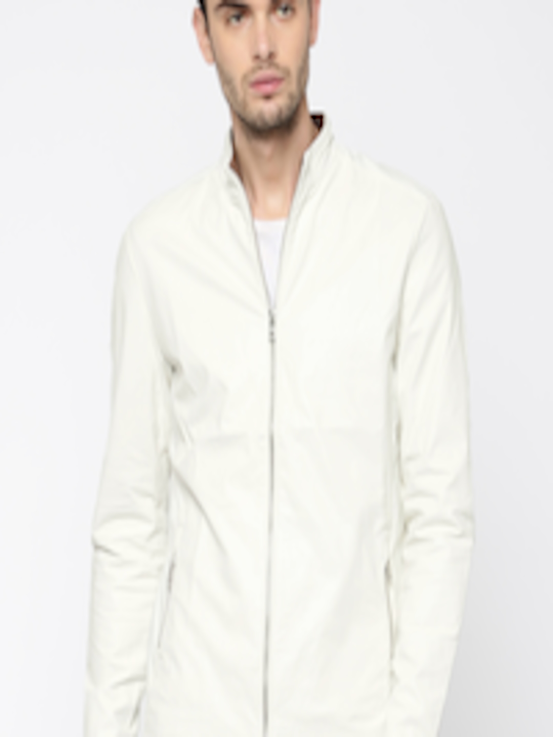 Buy Jack & Jones Men White Solid Tailored Jacket - Jackets for Men ...