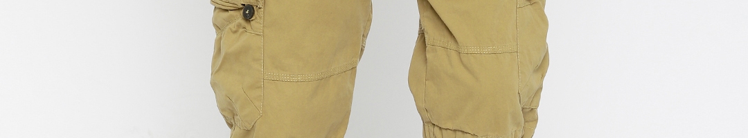 Buy FIFTY TWO Men Khaki Solid Cargo Shorts - Shorts for Men 1676465 ...