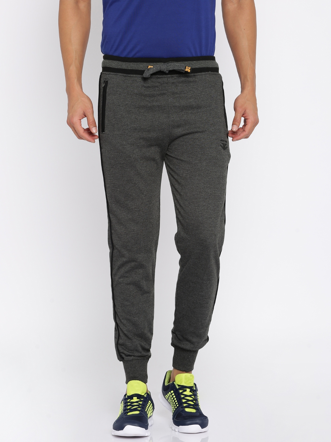 Buy FIFTY TWO Charcoal Grey Joggers - Track Pants for Men 1676479 | Myntra