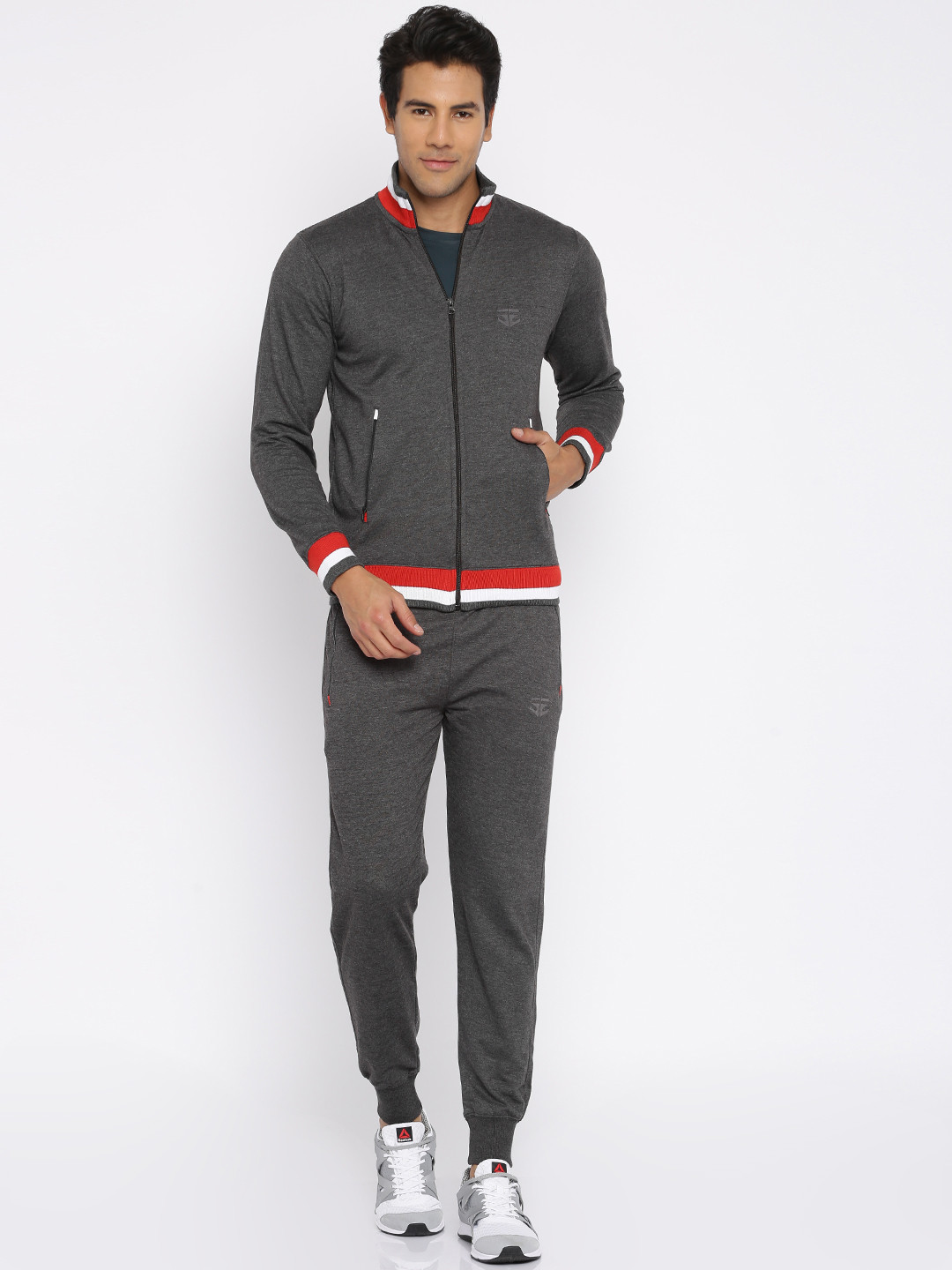 Buy FIFTY TWO Charcoal Grey Tracksuit Tracksuits for Men 1676495 Myntra