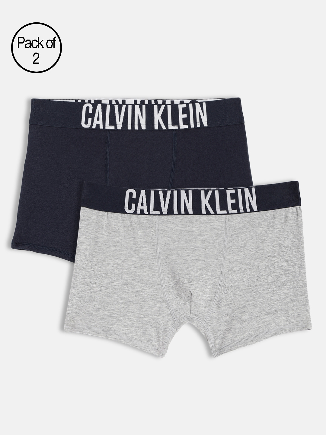 Buy Calvin Klein Underwear Boys Pack Of 2 Solid Assorted Knitted ...