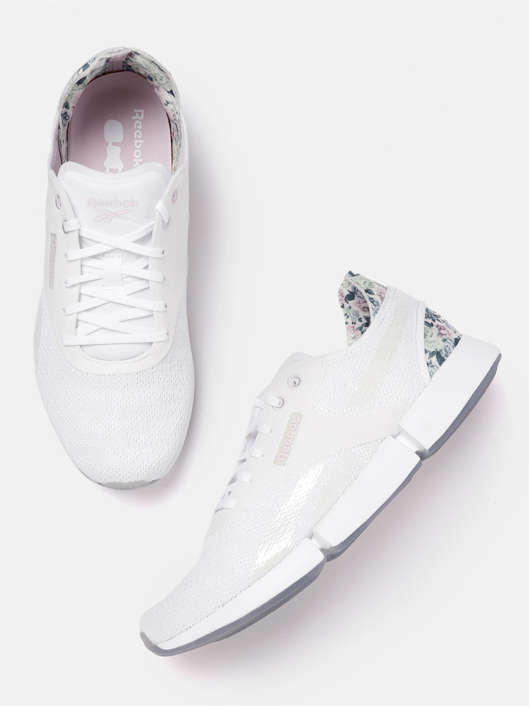 Buy Reebok Women White Woven Design Daily Fit 2.0 Walking Shoes