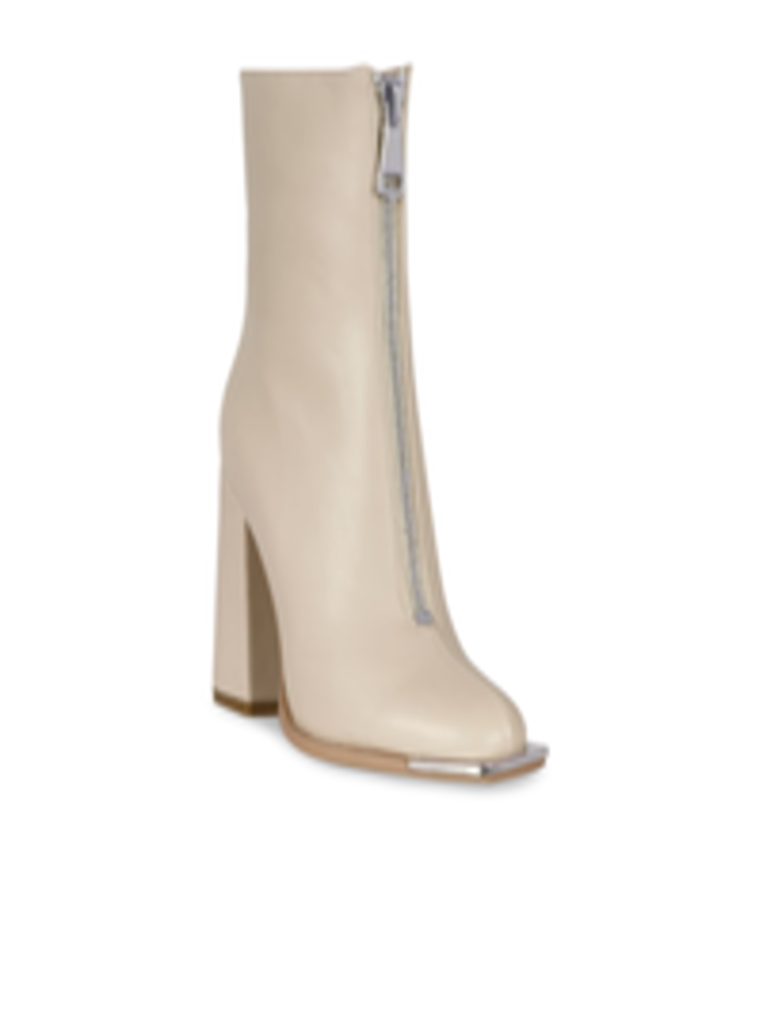 Buy London Rag Beige High Top Block Heeled Boots - Boots for Women 16778388 | Myntra
