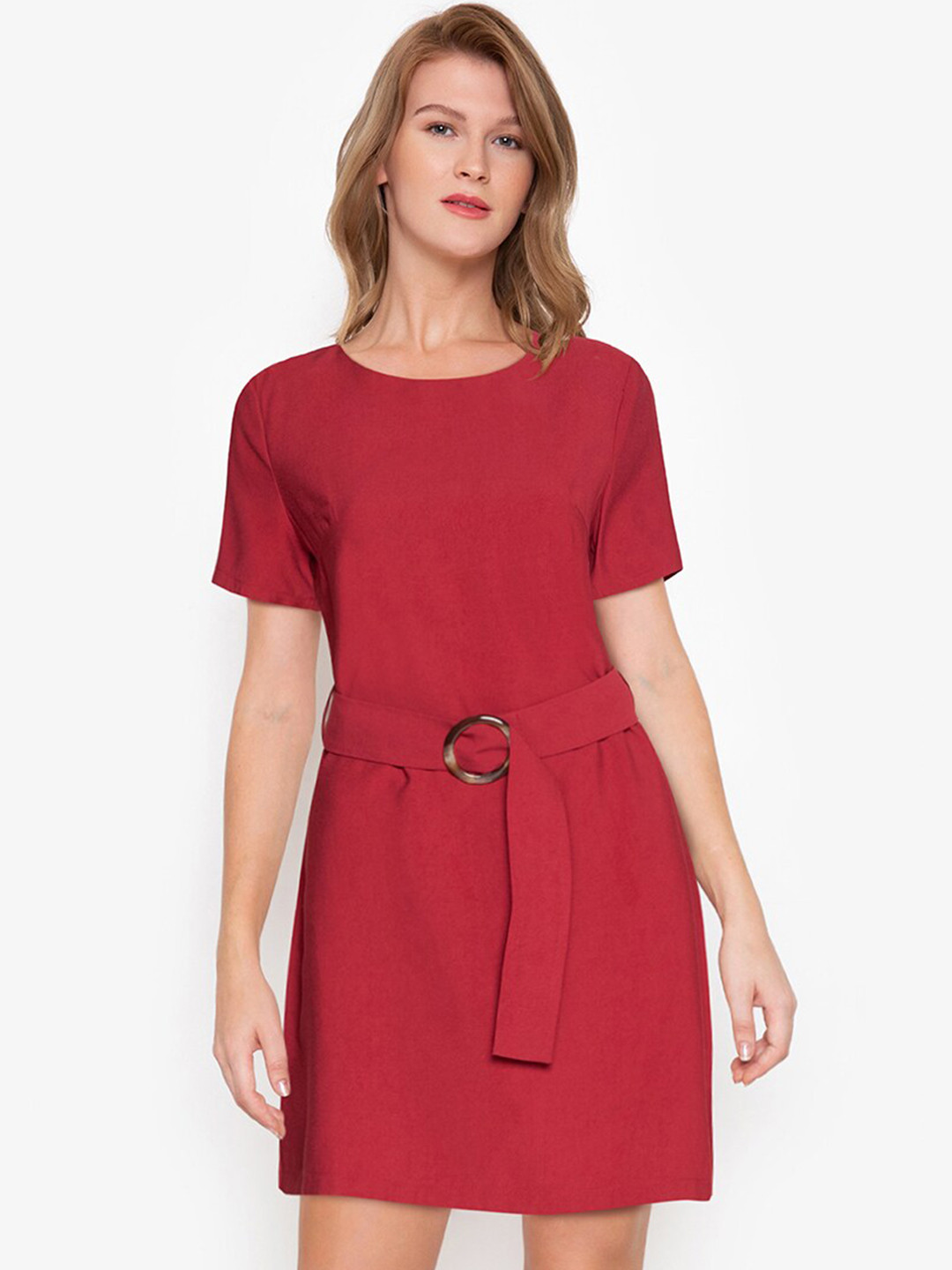 gold metallic midi dress