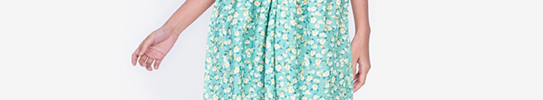 Buy ZALORA BASICS Turquoise Blue Floral Dress - Dresses for Women ...