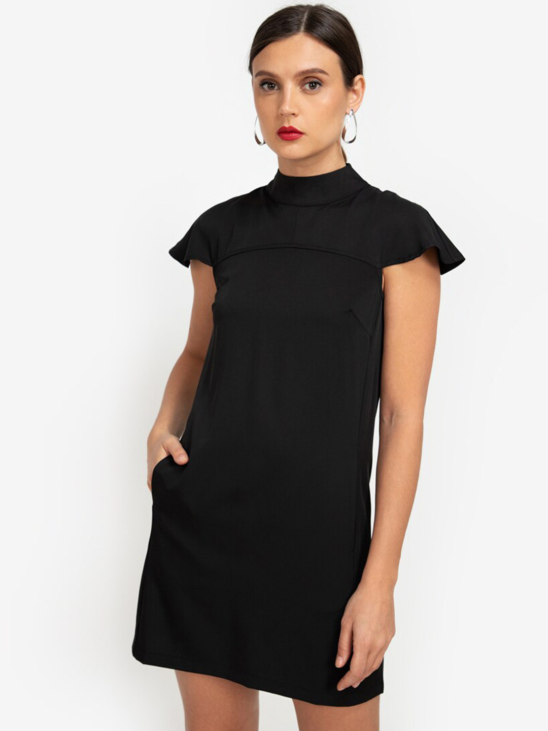 Buy ZALORA WORK Women Black A Line Dress Dresses for Women 16782300