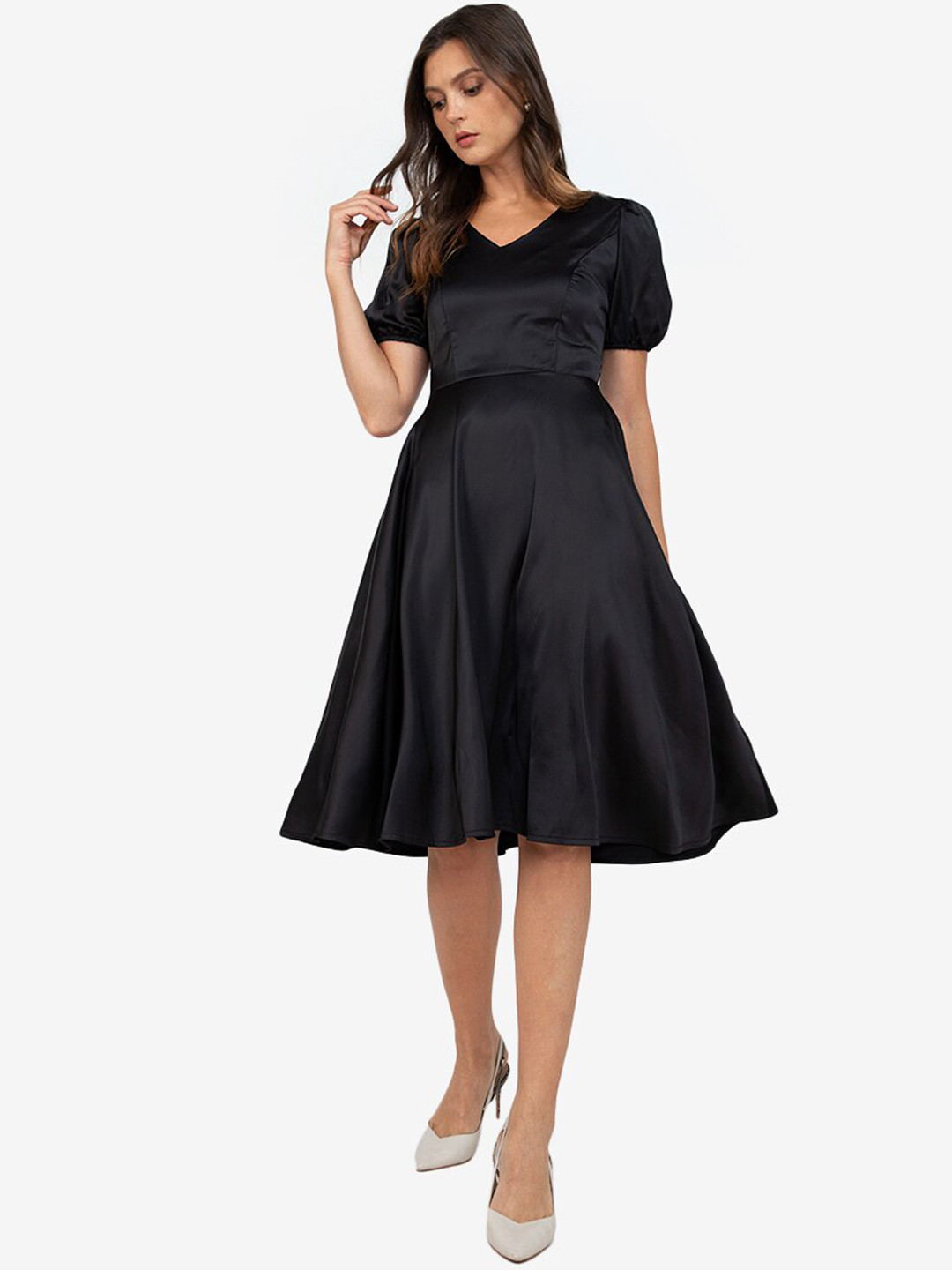 Buy ZALORA WORK Black A Line Dress Dresses for Women 16782960 Myntra