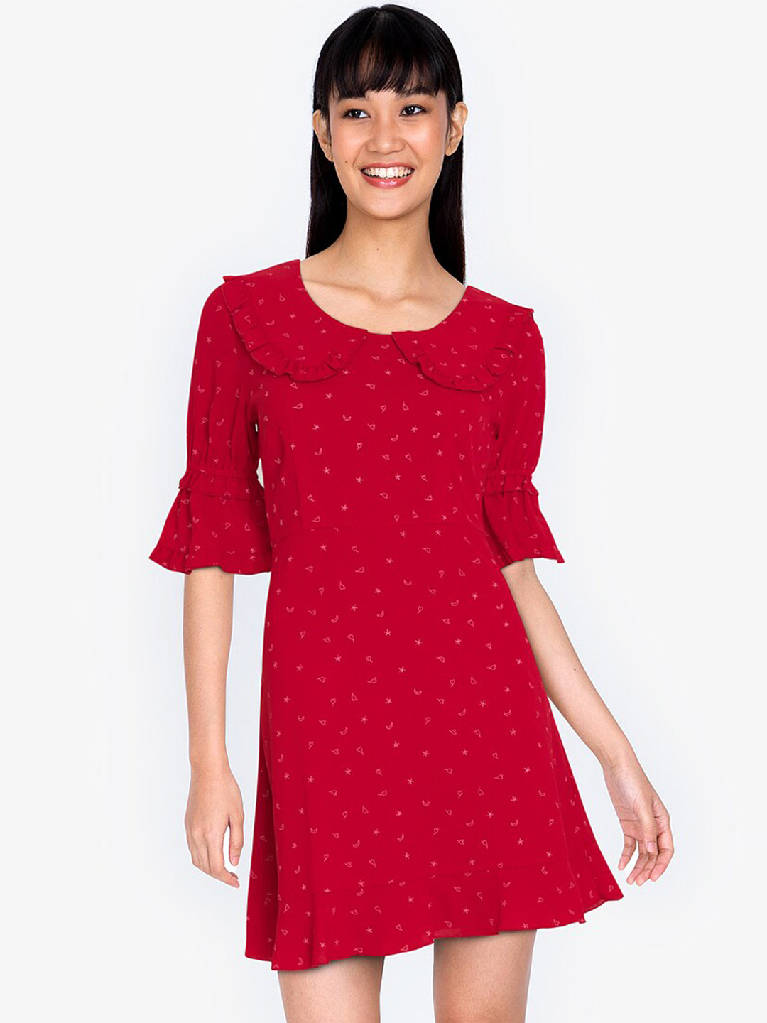 Buy ZALORA BASICS Red A Line Midi Dress Dresses for Women 16784786 Myntra