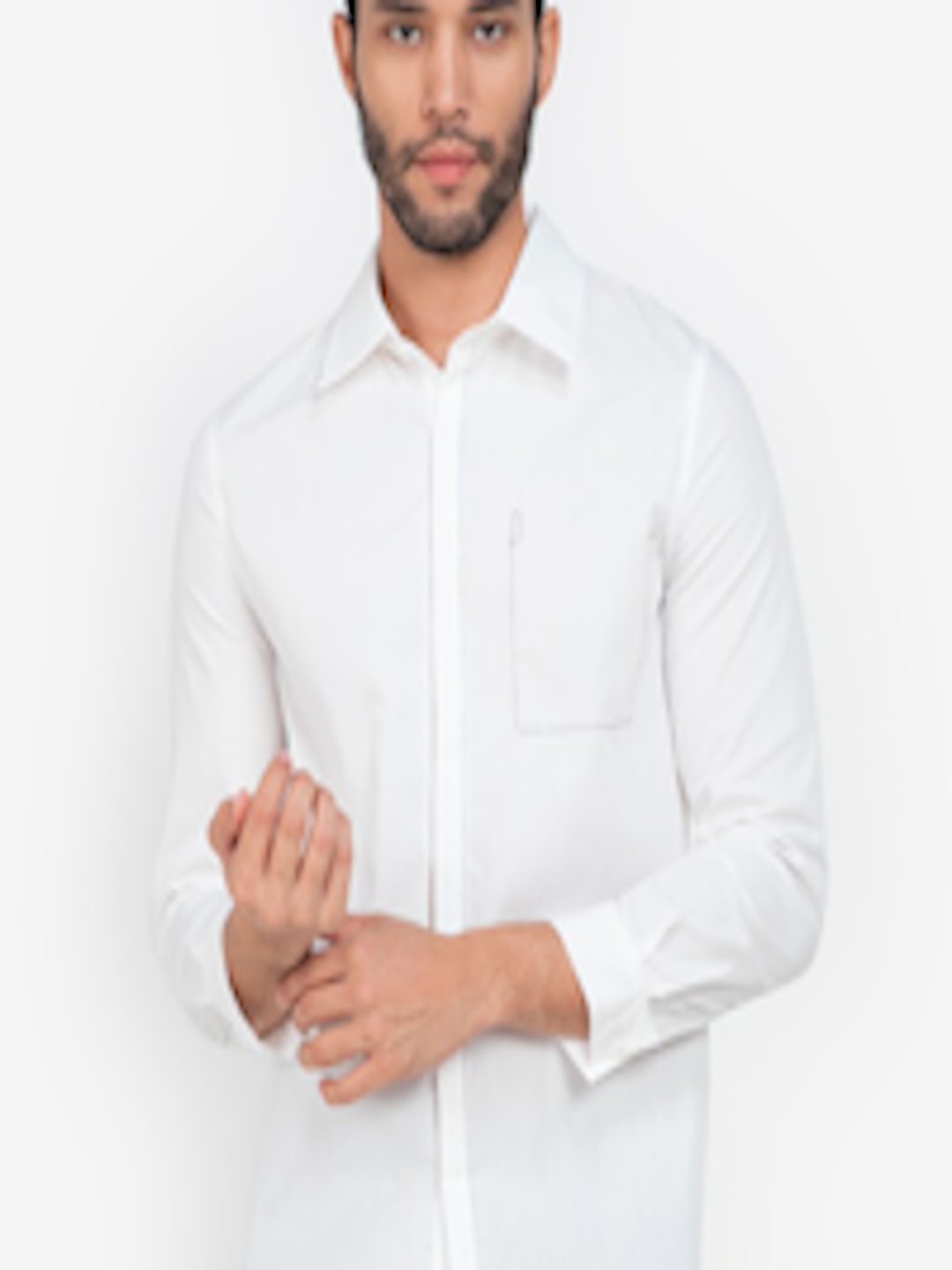 Buy ZALORA BASICS Men White Casual Shirt - Shirts for Men 16789888 | Myntra