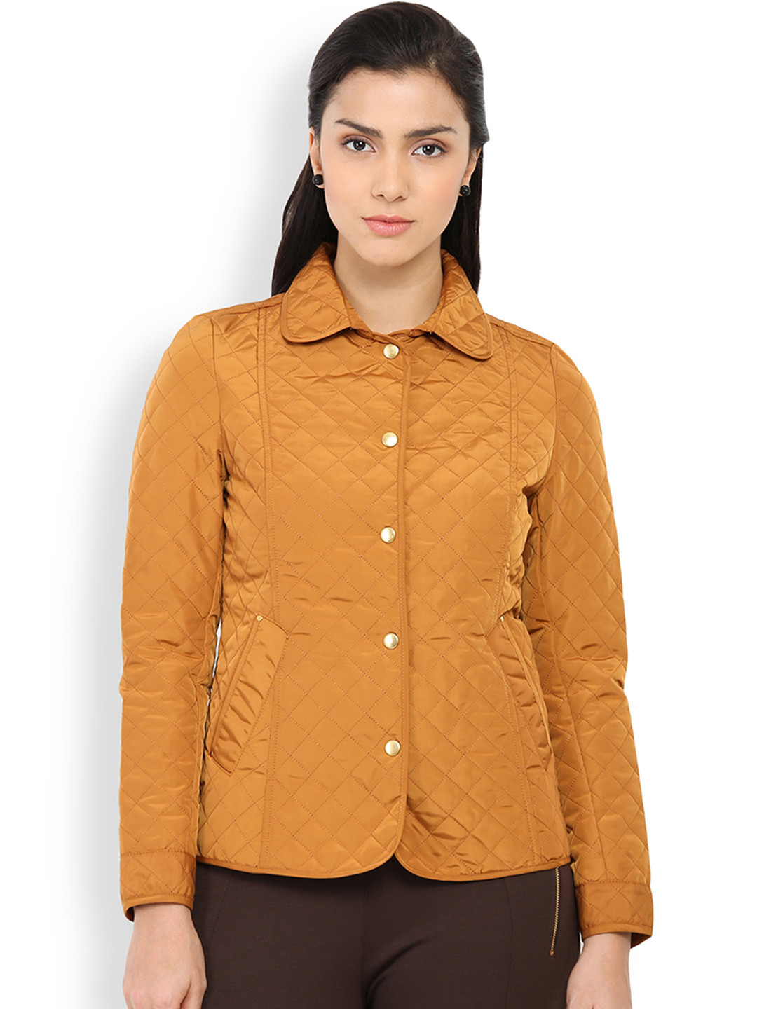 Buy Gipsy Tan Quilted Jacket Jackets for Women 1679208 Myntra