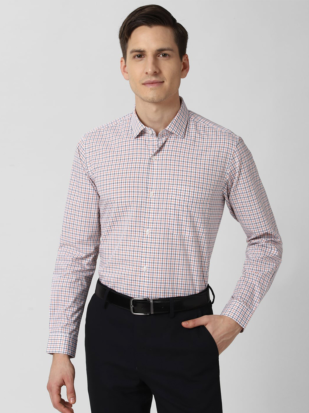 Buy Peter England Men Multicoloured Checked Formal Shirt Shirts for