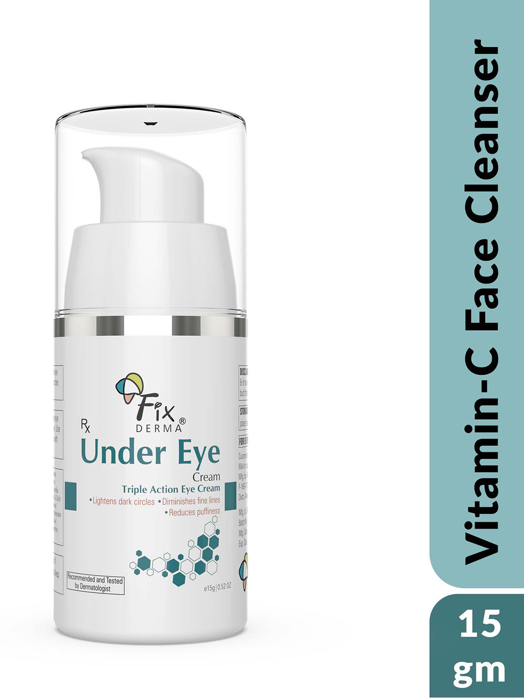 Buy FIXDERMA Under Eye Cream For Dark Circles & Puffiness 15g - Under ...