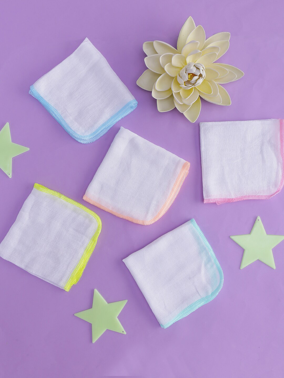 Buy POKORY White Solid Face Napkin Handkerchief for Unisex Kids