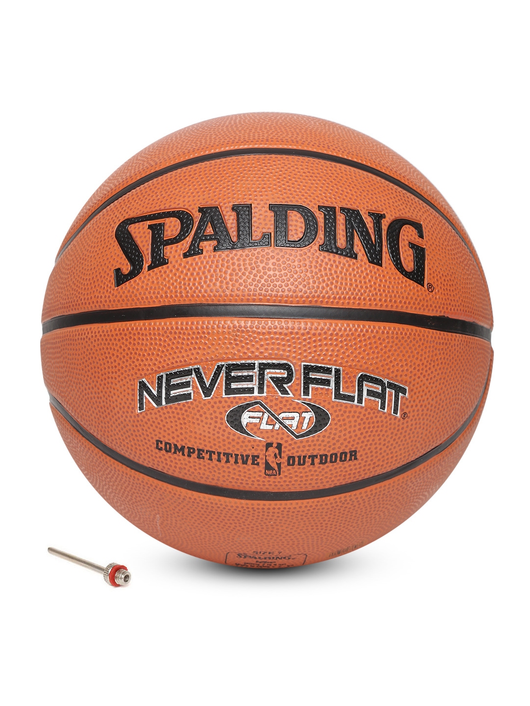 Buy Spalding Men Rust Orange NEVER FLAT Printed Basketball - Basketballs for Men 1680751 | Myntra