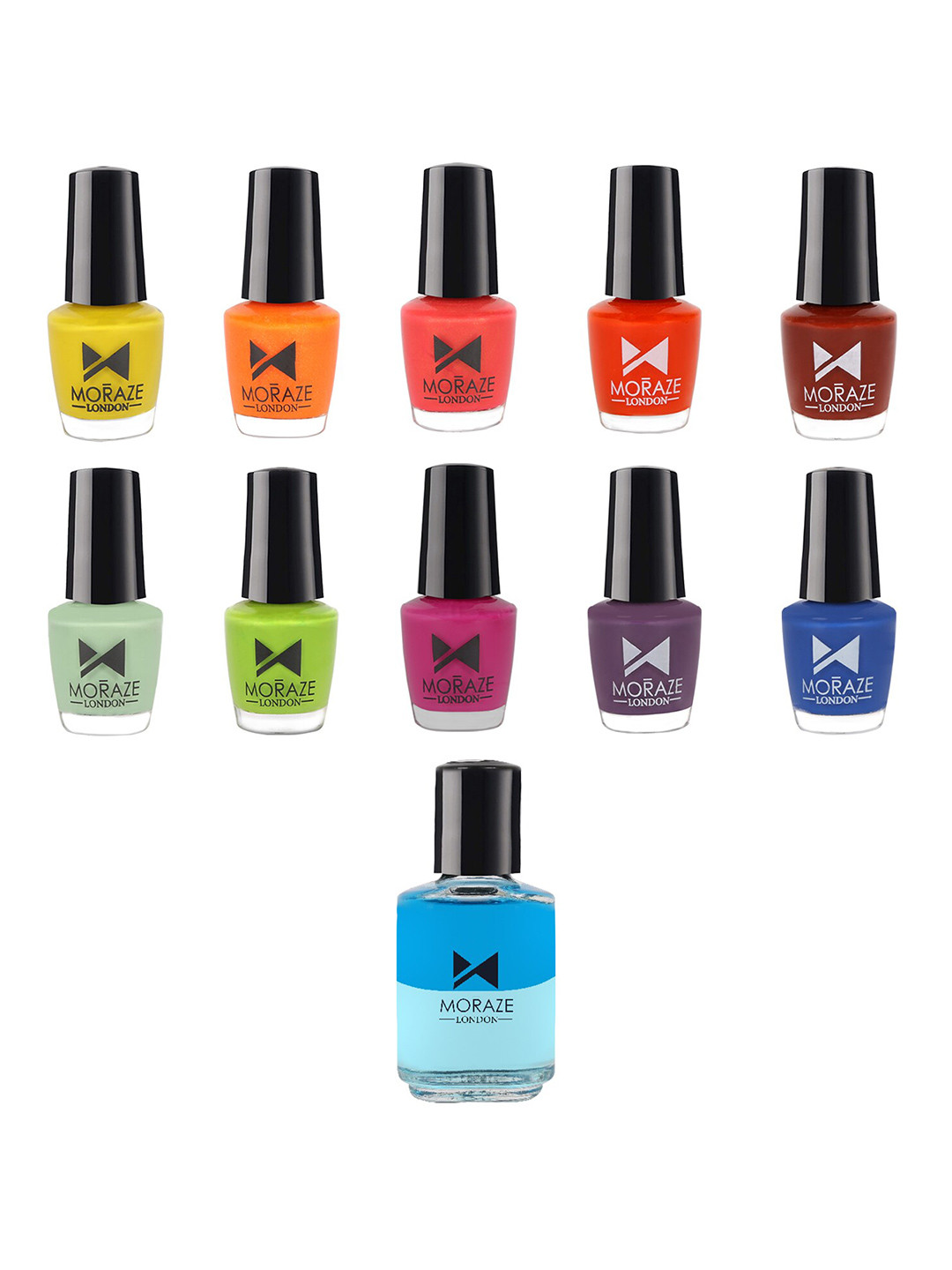 Buy Moraze Your Freedom Box Set Of 10 Mini Nail Polish & 1 Nail Polish