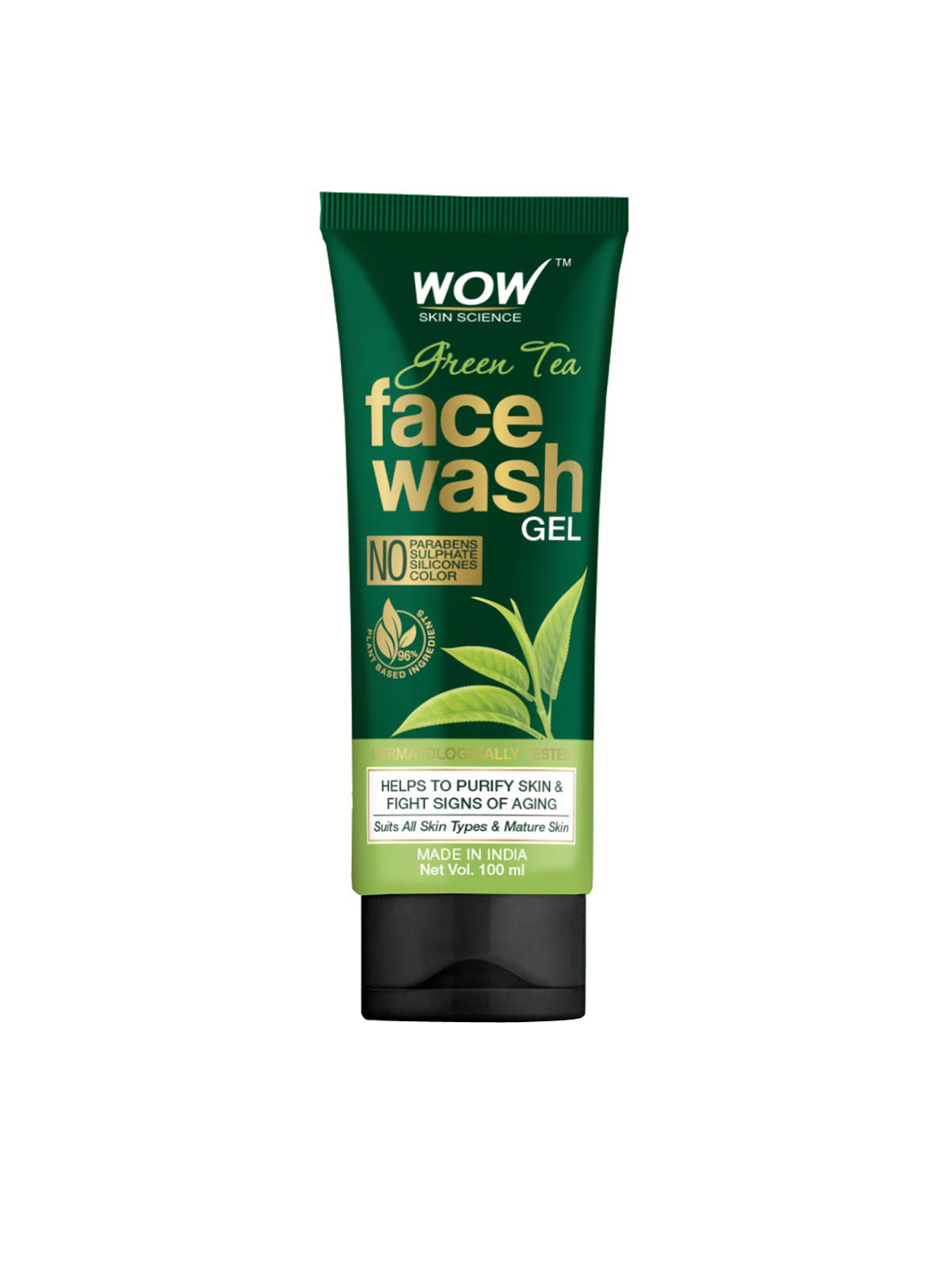 Buy WOW SKIN SCIENCE Green Tea Vegan Face Wash Gel 100 Ml Face Wash