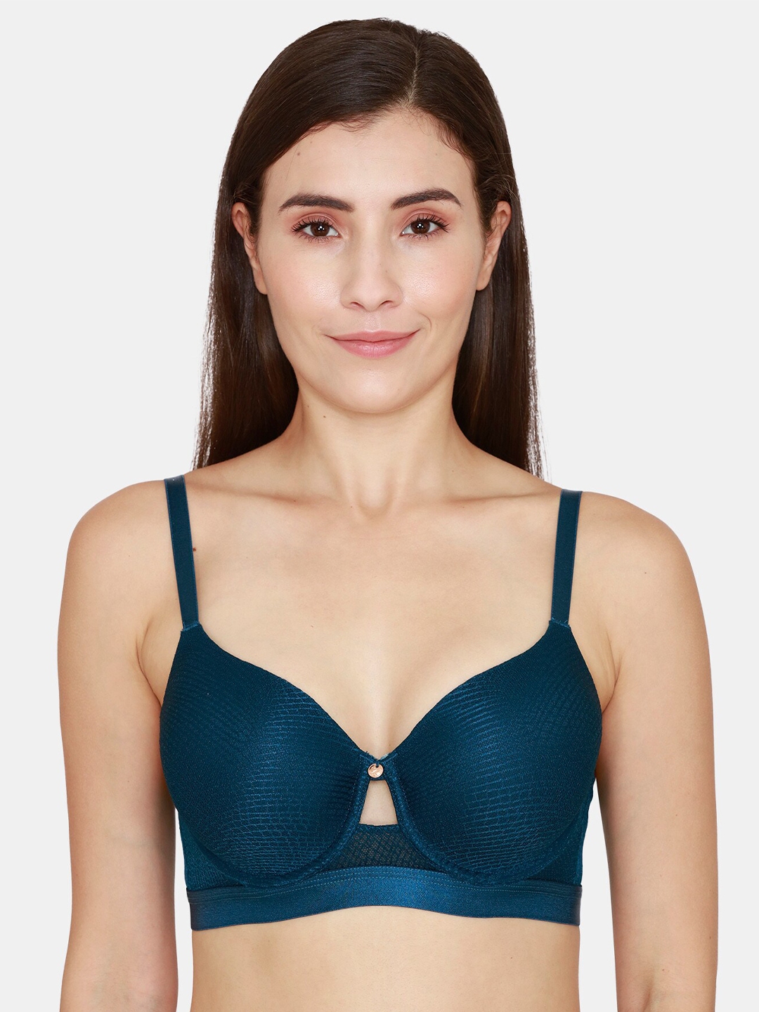 Buy Zivame Blue Bra Underwired Lightly Padded Bra For Women 16809908