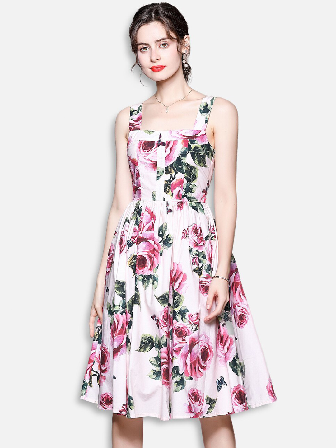 Buy JC Collection Multicoloured Floral A Line Dress Dresses for Women