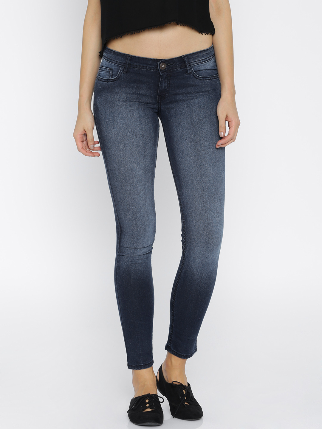 Buy Jealous 21 Women Navy Blue Super Skinny Fit Jeans Jeans for Women