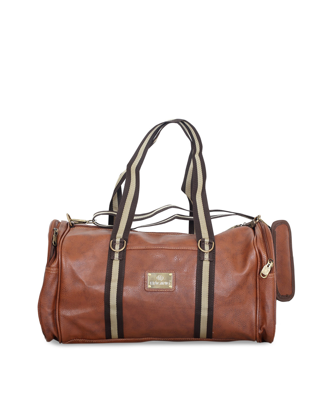 Buy Polo Class Brown Solid Leather Duffle Bag Duffel Bag for Unisex