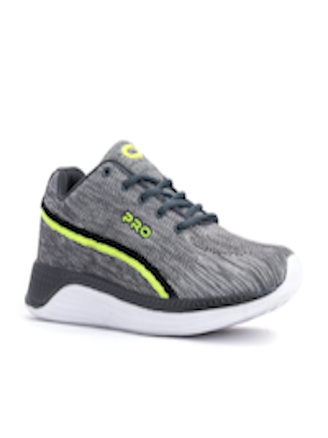 Buy Khadims Men Grey Textile Running Shoes - Sports Shoes for Men ...